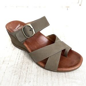 Dansko Aubree Toe Loop Wedge Sandals 37